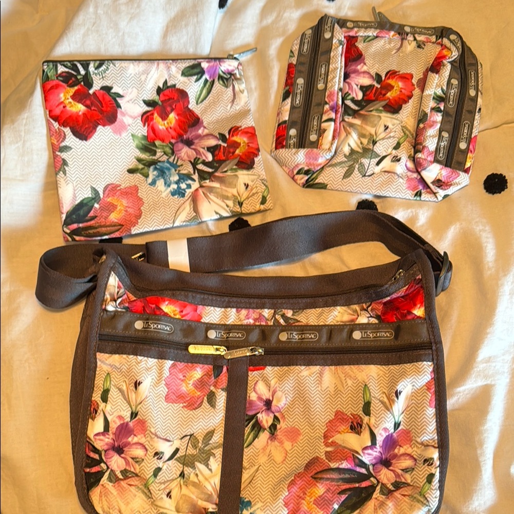 LeSportsac Floral Crossbody Bag Set
